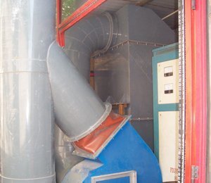 河北雄縣向陽制版有限公司,SDG吸附劑酸廢氣淨化工程,鉻酸廢氣淨化系統工程